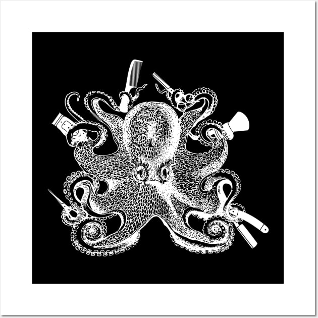 Octopus Hair Stylist Wall Art by AI studio